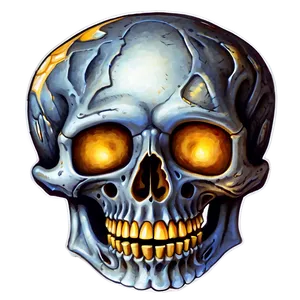 Blazing Bone Skull Png Mis68 PNG Image