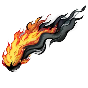 Blazing Fire Anime Style Png Fxk98 PNG Image