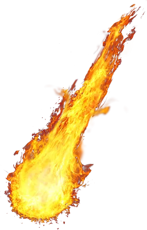 Blazing_ Fireball_ Against_ Black_ Background.jpg PNG Image