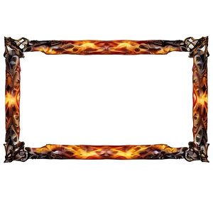 Blazing Frame Border Png Wyu PNG Image