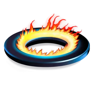 Blazing Ring Illustration Png Lrv92 PNG Image