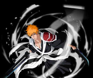 Bleach_ Anime_ Character_ Action_ Pose PNG image with transparent background