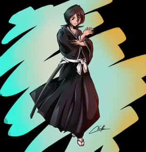 Bleach Anime Character Stance PNG image with transparent background