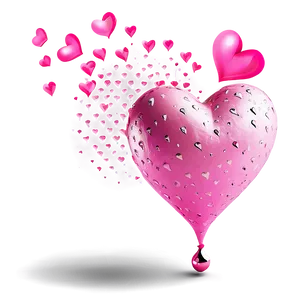 Blissful Pink Hearts Png 46 PNG Image