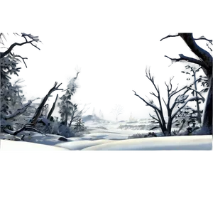 Blizzard White Landscape Png 06242024 PNG Image