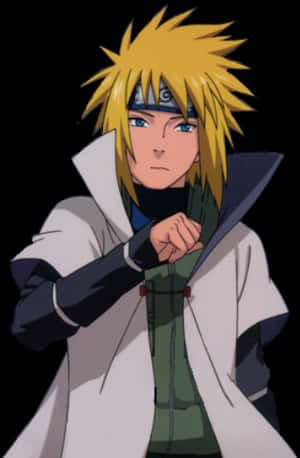 Blonde_ Anime_ Character_ With_ Blue_ Eyes PNG image with transparent background