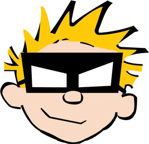 Blonde Boy Cartoon Character PNG Image