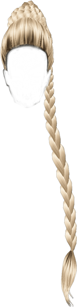 #hair #longhair #braid #blonde #woman #hairstyles - Blonde Braid Hair Png, Transparent Png PNG with transparent background