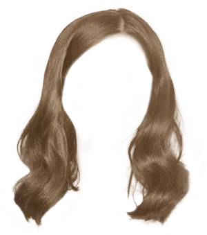 Blonde Hair Silhouette Black Background PNG Image