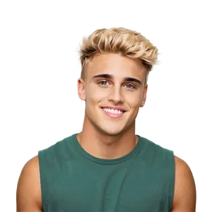 Blonde Haired Man Smiling PNG Image