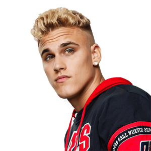 Blonde Haired Young Man Portrait PNG