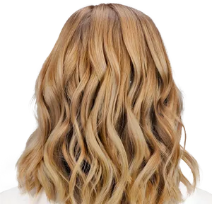 Blonde Wavy Hair Texture PNG Image