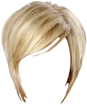 Blonde Wig Top View PNG Image