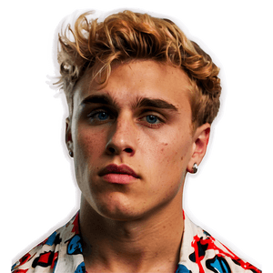 Blonde Young Man Portrait PNG