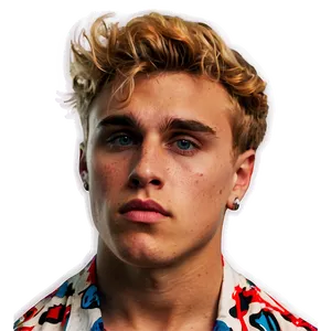 Blonde Young Man Portrait PNG Image