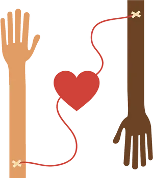 Blood Donation Connection Graphic PNG Image