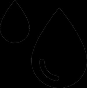Blood Drops - Blood Droplet Black And White Png, Transparent Png PNG