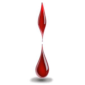 Blood Drop with Shadow PNG 65 PNG