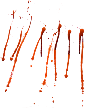 Blood Drops Falling Against Black Background PNG Image