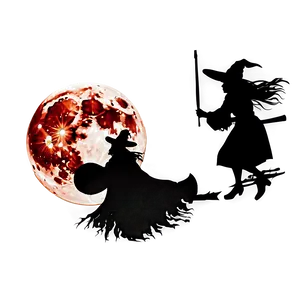 Blood Moon And Witch Png 93 PNG Image