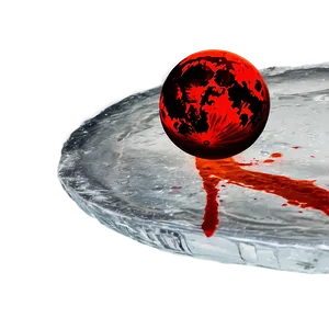 Blood Moon Over Ice Png 06112024 PNG Image