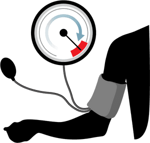Blood Pressure Measurement Illustration PNG