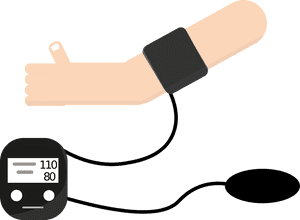 Blood Pressure Monitor Illustration PNG