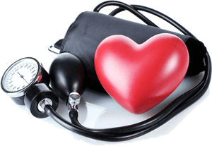 Blood Pressure Monitorand Heart Model PNG
