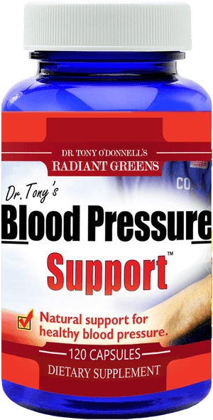 Blood Pressure Support Supplement Bottle PNG