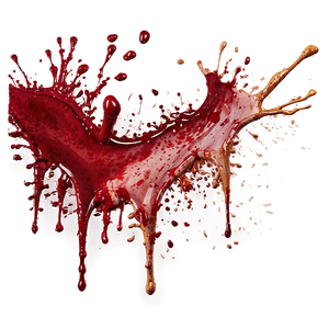 Blood Splatter Clipart Transparent 05262024 PNG