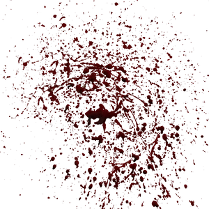 Blood Splatter Patternon Blue Background PNG Image