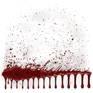 Blood Splatter PNG for Editing 05262024 PNG