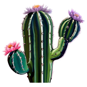 Blooming Cactus Flower Png Btj PNG Image