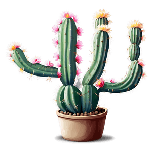 Blooming Cactus PNG 9 PNG image with transparent background