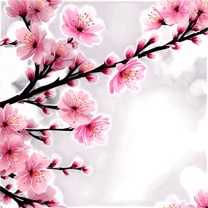 Blooming Cherry Blossom Landscape PNG 37 PNG image with transparent background