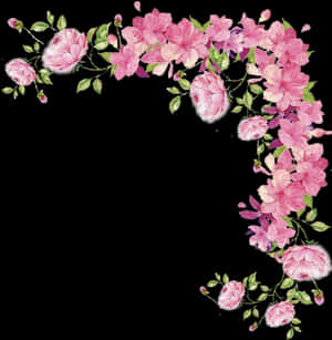 Watercolour Flowers Rose Cut Flowers Artificial Flower - Transparent Background Floral Border, HD Png Download PNG image with transparent background