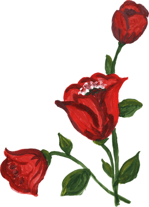 Transparent Corner Red Roses, HD Png Download PNG image with transparent background