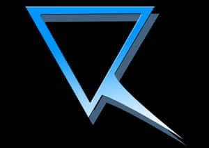 Blue Abstract Letter V Logo PNG image with transparent background