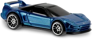 Blue Acura N S X Toy Car Model PNG Image