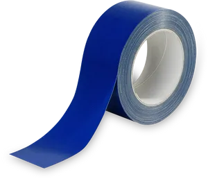 Blue Adhesive Tape Roll PNG Image