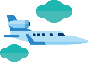 Aircraft Clip Art In The Clouds - Aeroplane In The Clouds Clipart, HD Png Download PNG image with transparent background