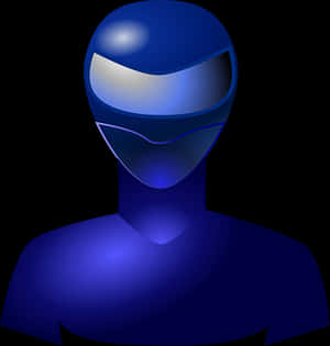 Blue Alien Visor Graphic PNG image with transparent background