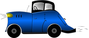 Clipart Cars Cartoon - Transparent Old Cartoon Car, HD Png Download PNG with transparent background