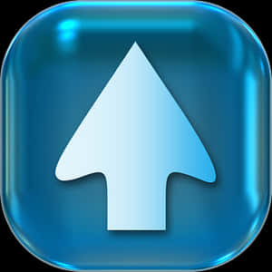 Blue Arrow Icon PNG image with transparent background