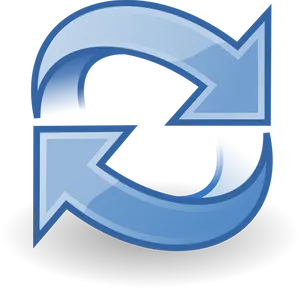 Blue Arrow Loop Graphic PNG Image