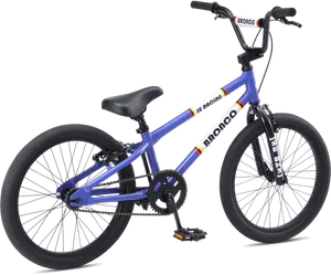 Blue B M X Bike Profile PNG Image