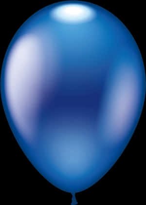 Clipart Balloon Dark Blue - Blue Metallic Balloon Transparent, HD Png Download PNG with transparent background