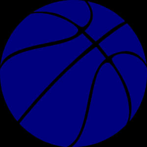 Blue_ Basketball_ Vector_ Graphic PNG image with transparent background