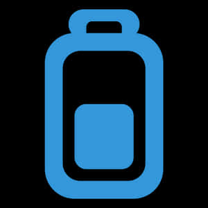 Blue Battery Icon PNG image with transparent background