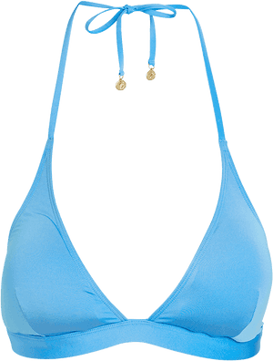 Bikini Bra Triangle Blue - Bikini PNG